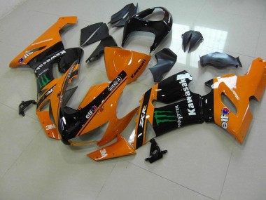 Carénage Kawasaki ZX6R 2005-2006 - Orange Monster Bon Marché