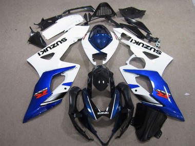 Carénages Suzuki GSXR 1000 K5 2005-2006 - Blanc Bleu Bon Marché