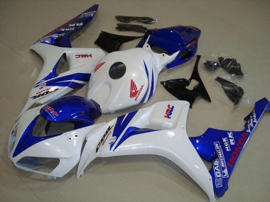 Carénage Honda CBR 1000 RR 2006-2007 - Blanc et Bleu Bon Marché
