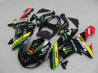 Carénage Kawasaki ZX10R 2006-2007 - Noir Jaune Monster Bon Marché