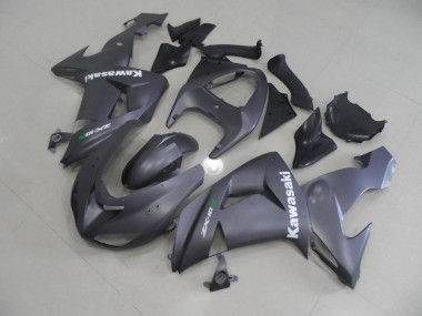 Carénage Kawasaki ZX10R 2006-2007 - Gris avec Blanc Décalque Bon Marché
