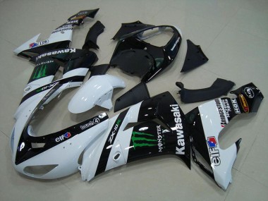 Carénage Kawasaki ZX10R 2006-2007 - Blanc Monster Bon Marché