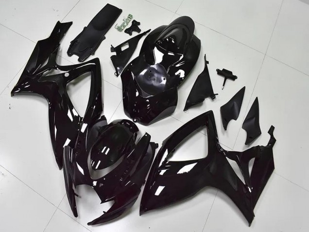 Carénage Suzuki GSXR 600 / 750 K6 2006-2007 - Noir Brillant Bon Marché Carénage Suzuki GSXR 600 / 750 K6 2006-2007 - Noir Brillant Bon Marché