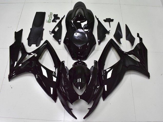 Carénage Suzuki GSXR 600 / 750 K6 2006-2007 - Noir Brillant Bon Marché Carénage Suzuki GSXR 600 / 750 K6 2006-2007 - Noir Brillant Bon Marché