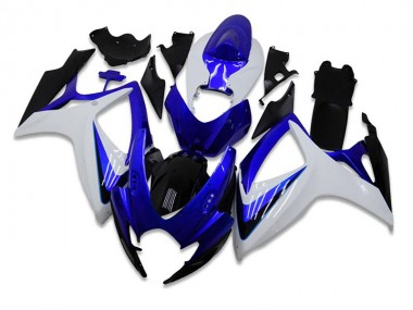 Kit Carénages Suzuki GSXR 600 / 750 K6 2006-2007 - Bleu Blanc Bon Marché