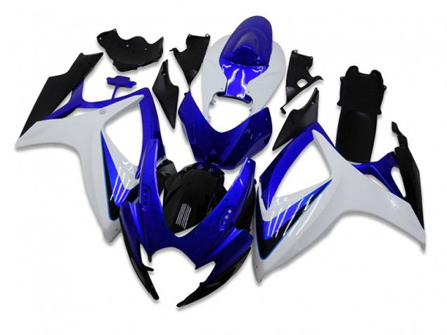 Kit Carénages Suzuki GSXR 600 / 750 K6 2006-2007 - Bleu Blanc Bon Marché Kit Carénages Suzuki GSXR 600 / 750 K6 2006-2007 - Bleu Blanc Bon Marché