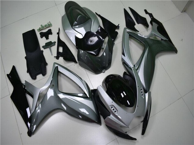 Carénages Suzuki GSXR 600 / 750 K6 2006-2007 - Argent Gris Bon Marché Carénages Suzuki GSXR 600 / 750 K6 2006-2007 - Argent Gris Bon Marché