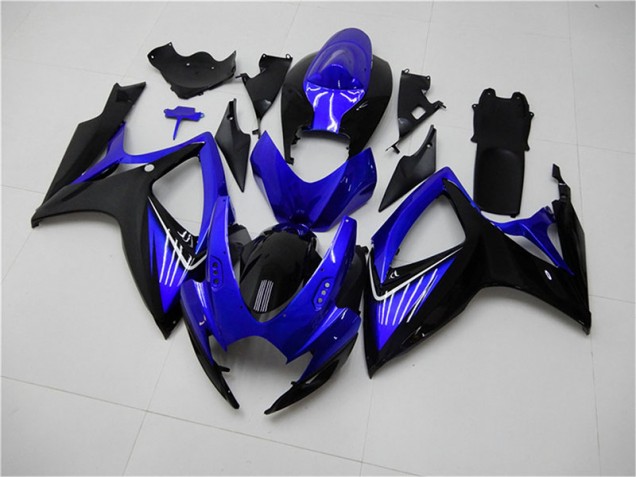 Carénage Suzuki GSXR 600 / 750 K6 2006-2007 - Bleu Noir Bon Marché Carénage Suzuki GSXR 600 / 750 K6 2006-2007 - Bleu Noir Bon Marché
