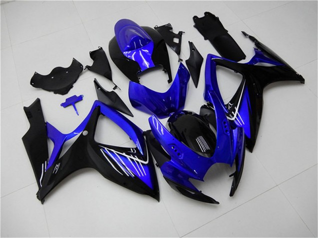 Carénage Suzuki GSXR 600 / 750 K6 2006-2007 - Bleu Noir Bon Marché Carénage Suzuki GSXR 600 / 750 K6 2006-2007 - Bleu Noir Bon Marché