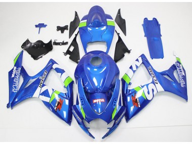 Kit Carénages Complet Suzuki GSXR 600 / 750 K6 2006-2007 - Bleu Blanc Bon Marché
