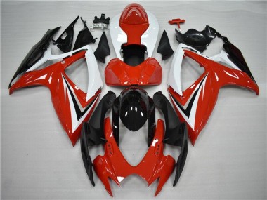 Carrosserie Suzuki GSXR 600 / 750 K6 2006-2007 - Rouge Noir Bon Marché