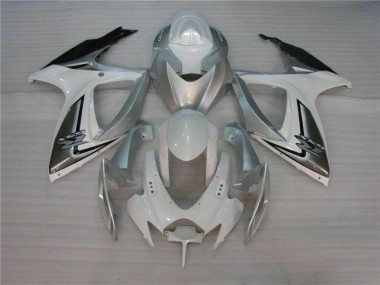Carénages Suzuki GSXR 600 / 750 K6 2006-2007 - Blanc Argent Bon Marché