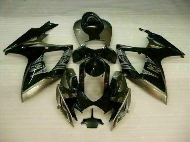 Carénages Suzuki GSXR 600 / 750 K6 2006-2007 - Noir Gris Bon Marché