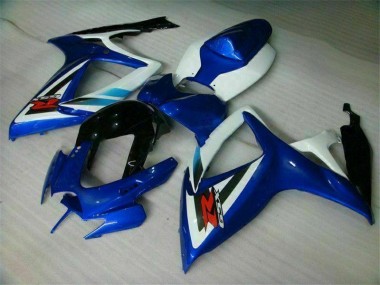 Carrosserie Suzuki GSXR 600 / 750 K6 2006-2007 - Bleu Blanc Bon Marché