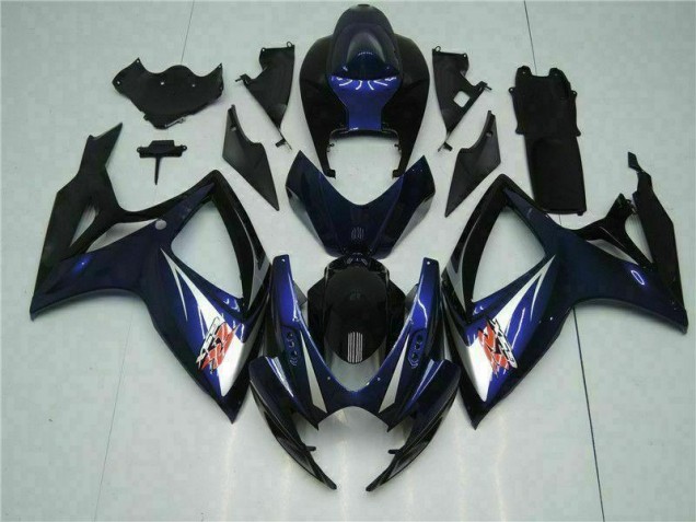Carénage Suzuki GSXR 600 / 750 K6 2006-2007 - Noir Bleu Bon Marché
