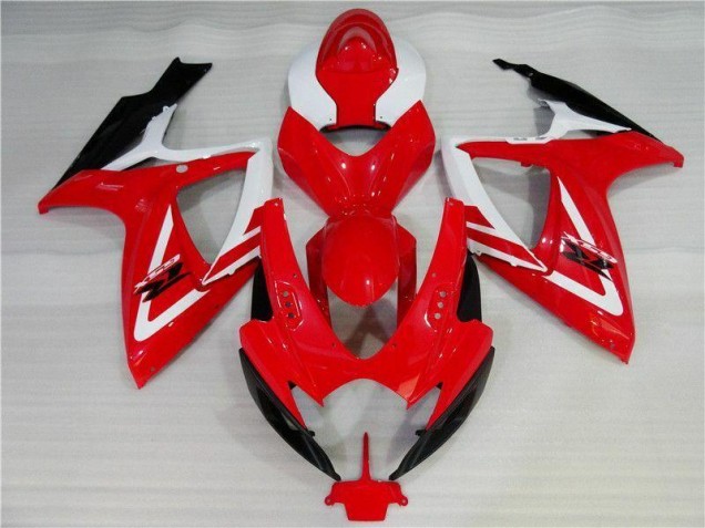 Carénage Suzuki GSXR 600 / 750 K6 2006-2007 - Rouge Blanc Bon Marché Carénage Suzuki GSXR 600 / 750 K6 2006-2007 - Rouge Blanc Bon Marché