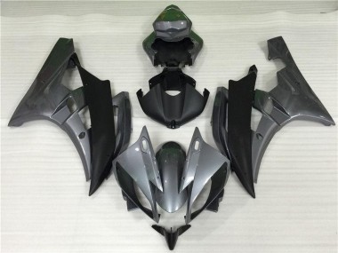 Carénage Yamaha R6 2006-2007 - Gris Noir Bon Marché