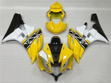 Carénage Yamaha R6 2006-2007 - Jaune Blanc Noir Bon Marché