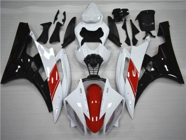Carénage Yamaha R6 2006-2007 - Rouge Blanc Noir Bon Marché