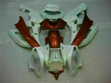 Carénage Yamaha R6 2006-2007 - Blanc Brun Bon Marché