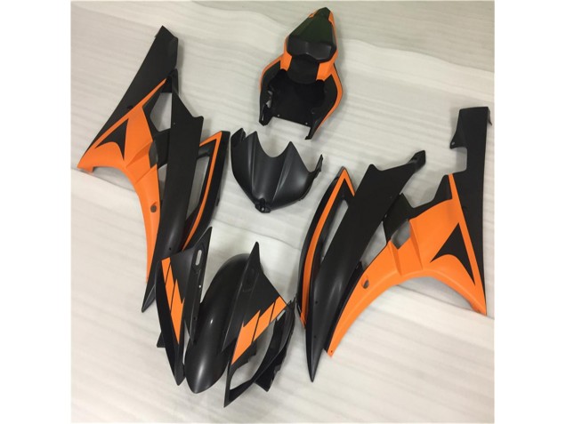 Carénages Yamaha R6 2006-2007 - Orange Noir Bon Marché Carénages Yamaha R6 2006-2007 - Orange Noir Bon Marché