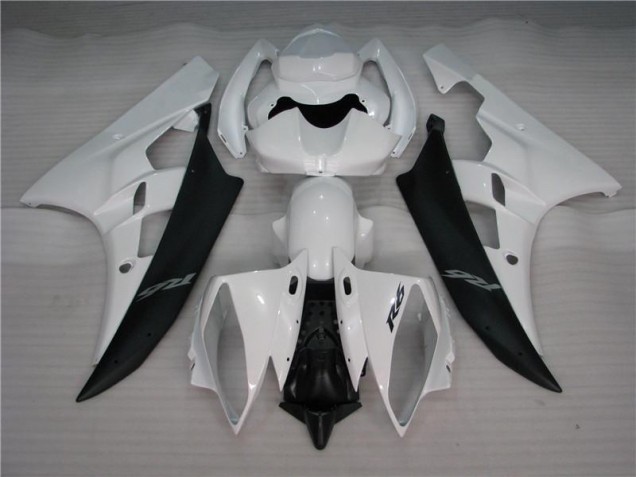 Carénages Yamaha R6 2006-2007 - Blanc Noir Bon Marché Carénages Yamaha R6 2006-2007 - Blanc Noir Bon Marché
