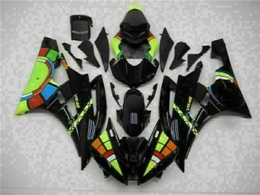 Kit Carénages Yamaha R6 2006-2007 - Noir Bon Marché