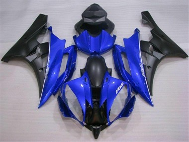 Carénage de Rechange Yamaha R6 2006-2007 - Bleu Noir Bon Marché