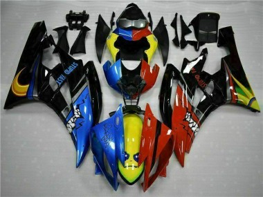 Carénage Yamaha R6 2006-2007 - Jaune Bleu Rouge Bon Marché