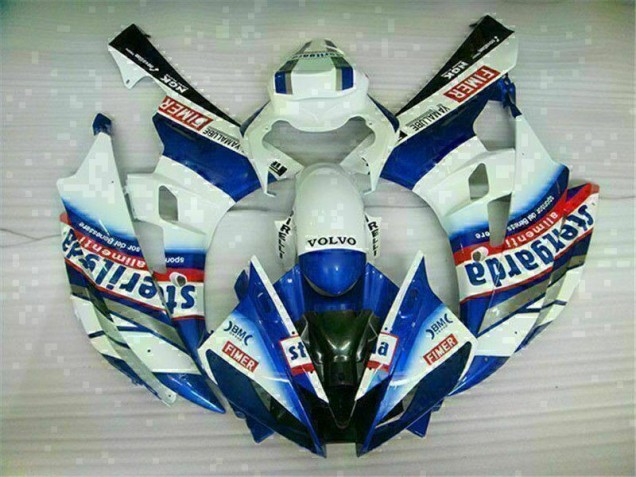Carénages Yamaha R6 2006-2007 - Blanc Bleu Bon Marché Carénages Yamaha R6 2006-2007 - Blanc Bleu Bon Marché