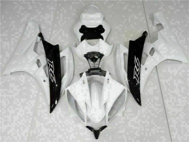 Carénage Yamaha R6 2006-2007 - Blanc Noir Bon Marché