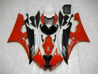 Carénage Yamaha R6 2006-2007 - Rouge Noir Bon Marché