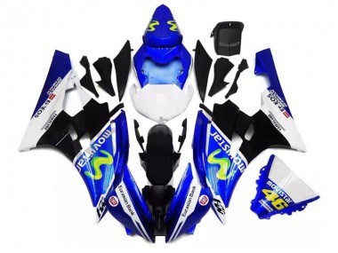 Carénage Yamaha R6 2006-2007 - Bleu Noir Blanc Bon Marché