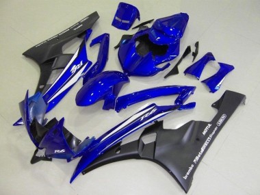 Carénage Yamaha R6 2006-2007 - Bleu Noir Bon Marché