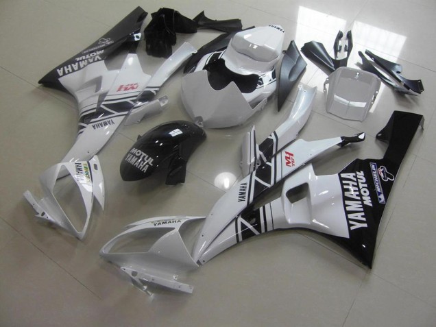 Carénages Yamaha R6 2006-2007 - Noir Blanc Bon Marché Carénages Yamaha R6 2006-2007 - Noir Blanc Bon Marché
