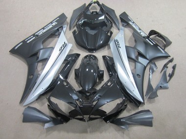 Carénages Yamaha R6 2006-2007 - Argent Noir Bon Marché