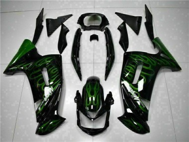 Carénage Kawasaki EX650 2006-2008 - Vert Flamme Bon Marché