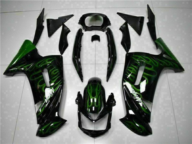 Carénage Kawasaki EX650 2006-2008 - Vert Flamme Bon Marché Carénage Kawasaki EX650 2006-2008 - Vert Flamme Bon Marché