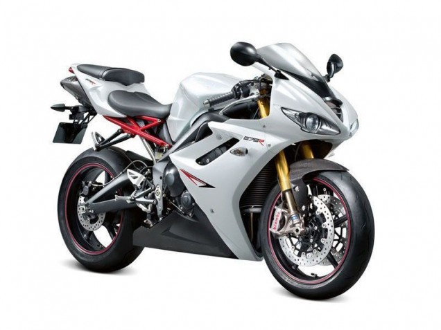 Carénage Triumph Daytona 675 Triple 2006-2008 - Blanc Noir Bon Marché Carénage Triumph Daytona 675 Triple 2006-2008 - Blanc Noir Bon Marché