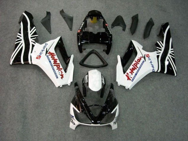 Carénage Triumph Daytona 675 Triple 2006-2008 - Noir Blanc Bon Marché Carénage Triumph Daytona 675 Triple 2006-2008 - Noir Blanc Bon Marché