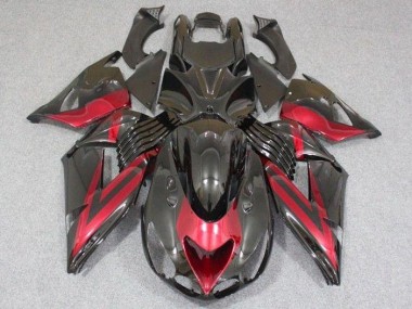 Carénages Kawasaki ZX14R ZZR 1400 2006-2011 - Noir Rouge Bon Marché