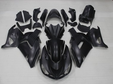 Carénages Kawasaki ZX14R ZZR 1400 2006-2011 - Noir Mat Bon Marché