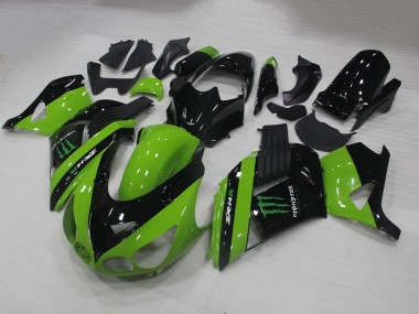 Carénage Kawasaki ZX14R ZZR 1400 2006-2011 - Vert Monster Bon Marché