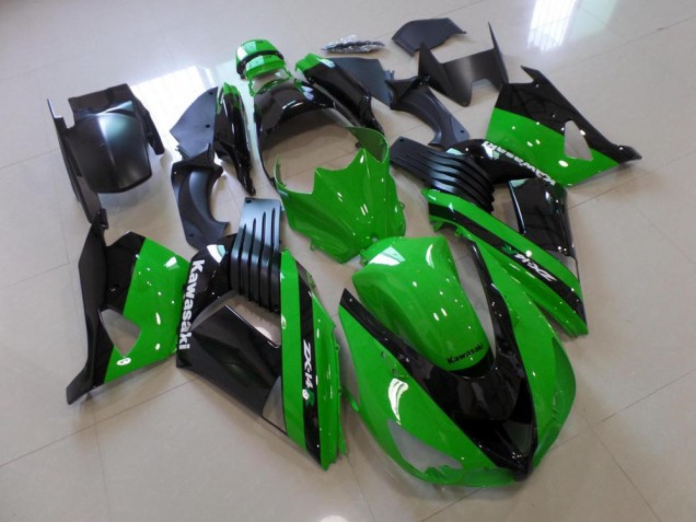 Carénage Kawasaki ZX14R ZZR 1400 2006-2011 - Vert et Noir Bon Marché