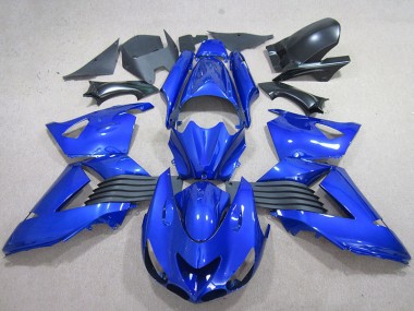 Carénages Kawasaki ZX14R ZZR 1400 2006-2011 - Bleu Bon Marché