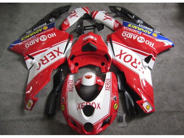 Carénage Ducati 749 2005-2006 - Rouge Blanc Xerox Bon Marché Carénage Ducati 749 2005-2006 - Rouge Blanc Xerox Bon Marché