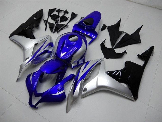 Carénage Honda CBR 600 RR 2007-2008 - Bleu Argent Noir Bon Marché Carénage Honda CBR 600 RR 2007-2008 - Bleu Argent Noir Bon Marché