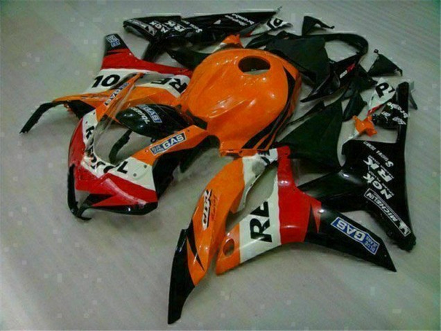 Carénages Honda CBR 600 RR 2007-2008 - Orange Noir Repsol Bon Marché Carénages Honda CBR 600 RR 2007-2008 - Orange Noir Repsol Bon Marché
