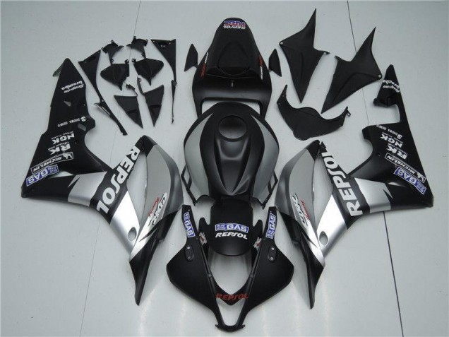 Carénage Honda CBR 600 RR 2007-2008 - Argent Repsol Noir Bon Marché Carénage Honda CBR 600 RR 2007-2008 - Argent Repsol Noir Bon Marché