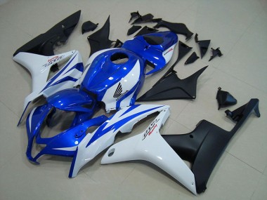 Carénage Honda CBR 600 RR 2007-2008 - Bleu Blanc Noir Mat Bon Marché